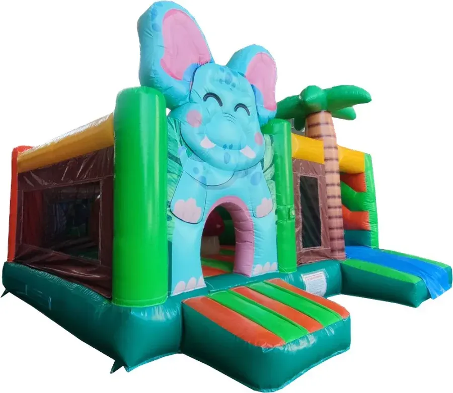 Elefant von vorn mit Eingang unter dem Elefantenkopf